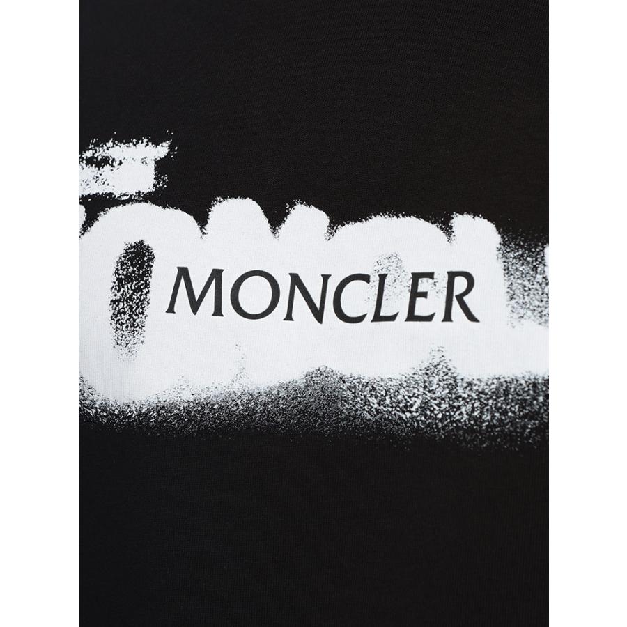 モンクレール MONCLER スプレーロゴ クルーネック 半袖 Tシャツ MC8C0001089AUG メンズの画像