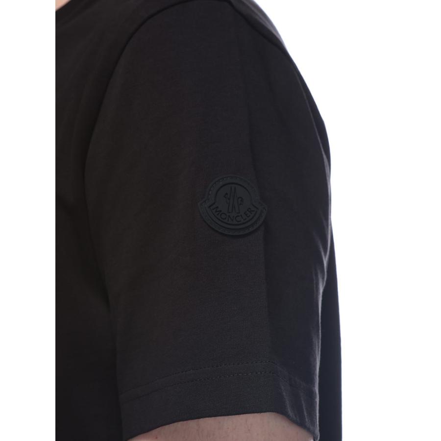 モンクレール MONCLER スプレーロゴ クルーネック 半袖 Tシャツ MC8C0001089AUG メンズの画像