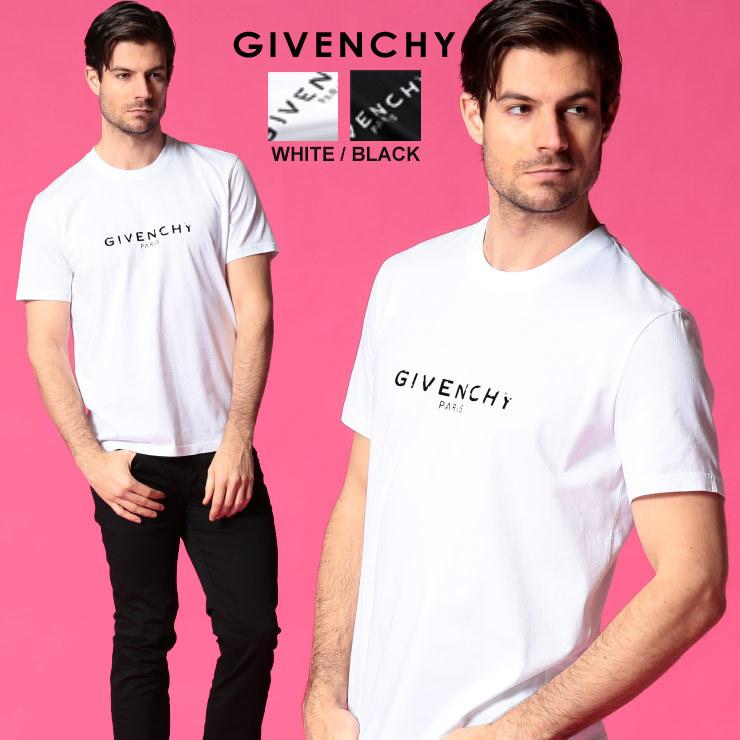 ジバンシィ メンズ Tシャツ Givenchy ダメージ ロゴ プリント クルーネック 半袖 Vintage Givenchy Slim ブランド トップス コットン Gvbm70k ゼンオンライン 通販 Yahoo ショッピング