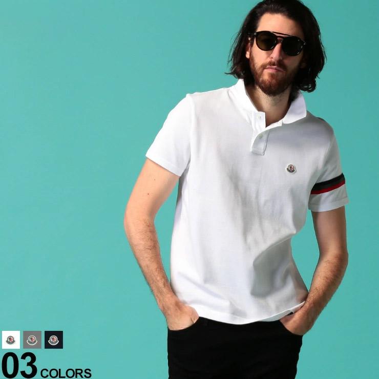モンクレール メンズ ポロシャツ 半袖 Moncler 鹿の子 リフレクター トリコロール ライン ロゴ ワッペン ブランド トップス コットン Mc8a ゼンオンライン 通販 Yahoo ショッピング