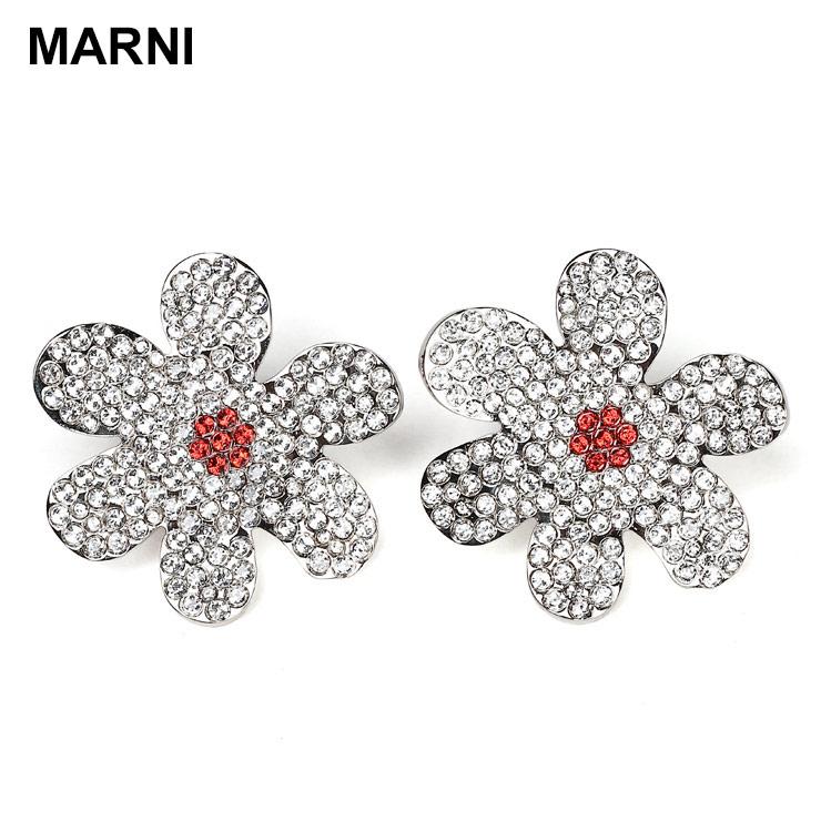 MARTE イヤリング MARNI（マルニ） デイジー ラインストーン イヤリング MALORMV0528A0