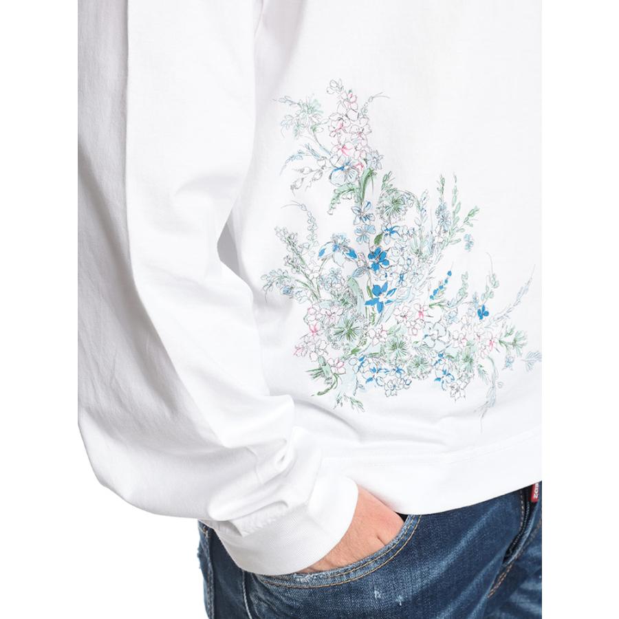 GIVENCHY ジバンシィ フラワープリント クルーネック 長袖 T