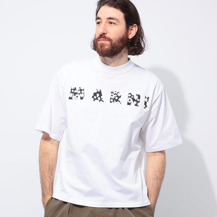 MARNI（マルニ） MARNI Pop Fields ロゴ プリント クルーネック 半袖 T