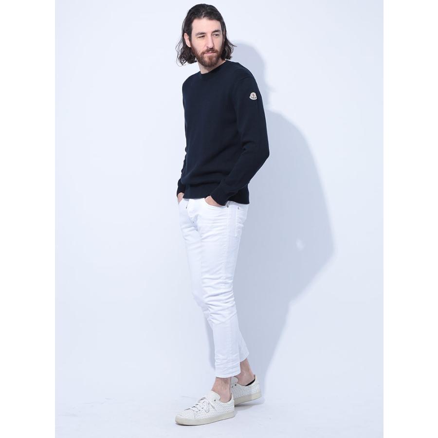 MONCLER モンクレール ニット メンズ 袖ワッペン クルーネック MONCLER モンクレール ニット メンズ 袖ワッペン クルーネック