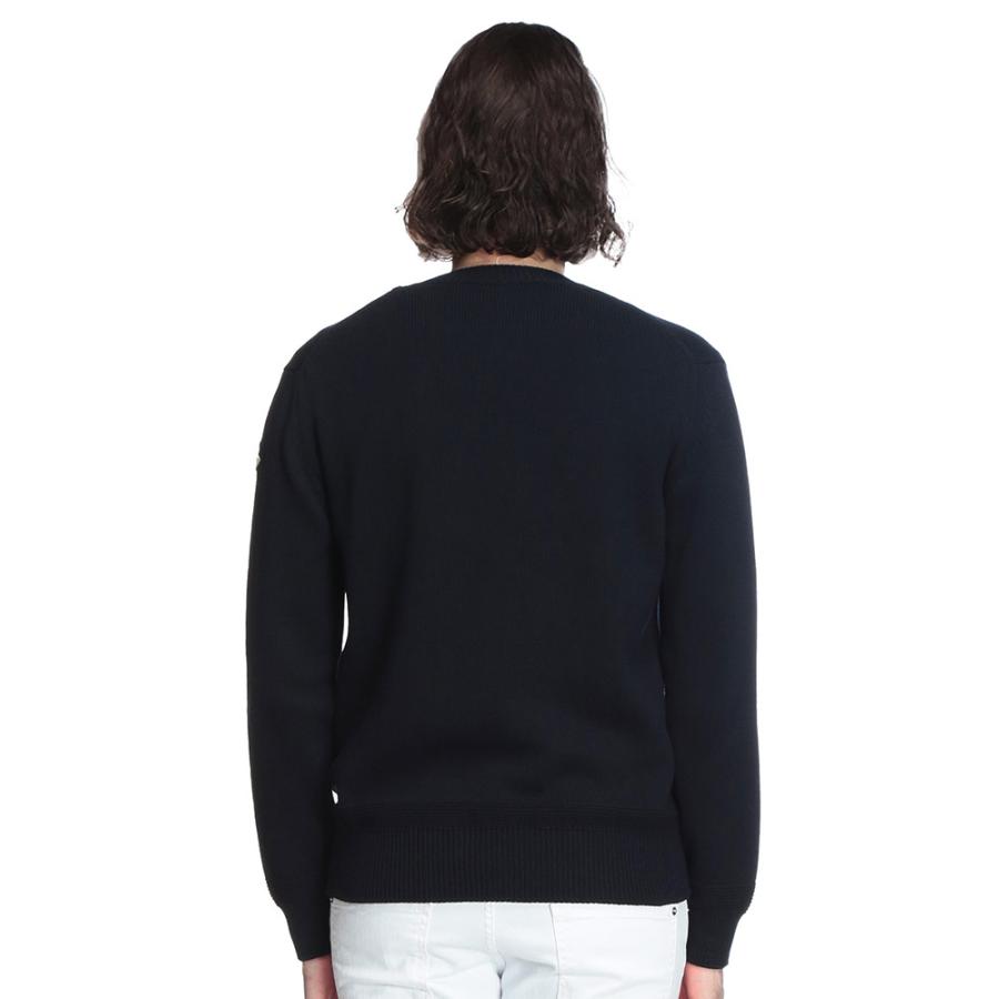 MONCLER モンクレール ニット メンズ 袖ワッペン クルーネック MONCLER モンクレール ニット メンズ 袖ワッペン クルーネック