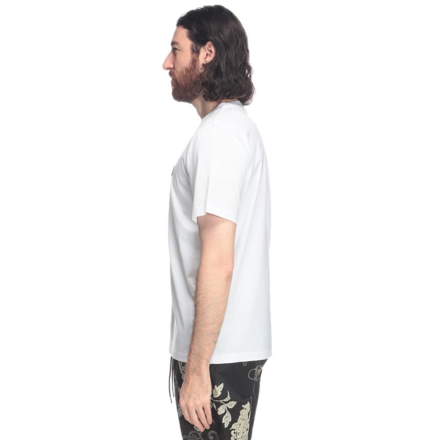 MONCLER クルネックTシャツロコ 8C000738390Y 001 MONCLER モンクレール 半袖 Tシャツ メンズ バック縦ロゴ クルー