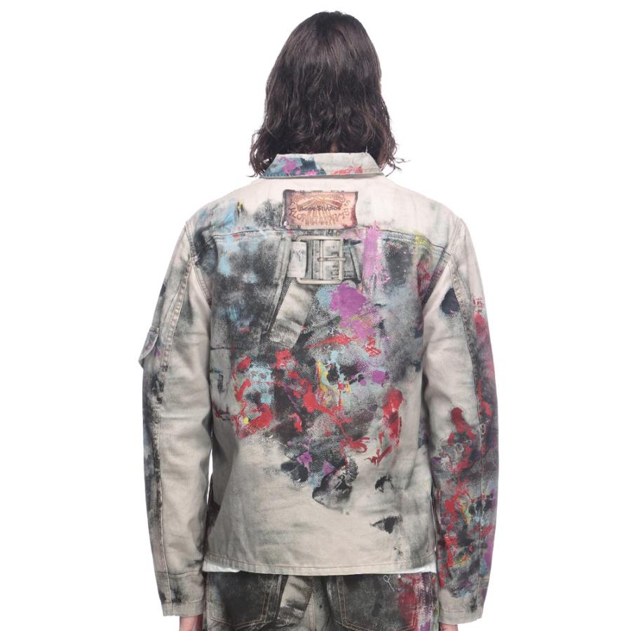 アクネストゥディオズ Acne Studios トロンプルイユ プリント デニムジャケット ACB90859 メンズの画像