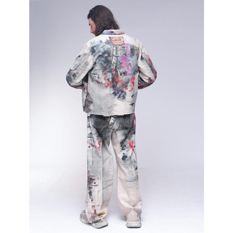 アクネストゥディオズ Acne Studios トロンプルイユ プリント デニムジャケット ACB90859 メンズの画像