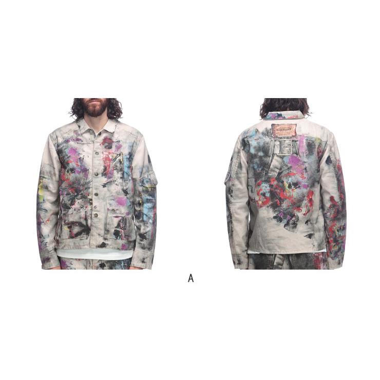 【新品】Acne Studiousトロンプルイユデニムジャケット ACNE STUDIOS デニム ジャケット トロンプルイユプリント入り