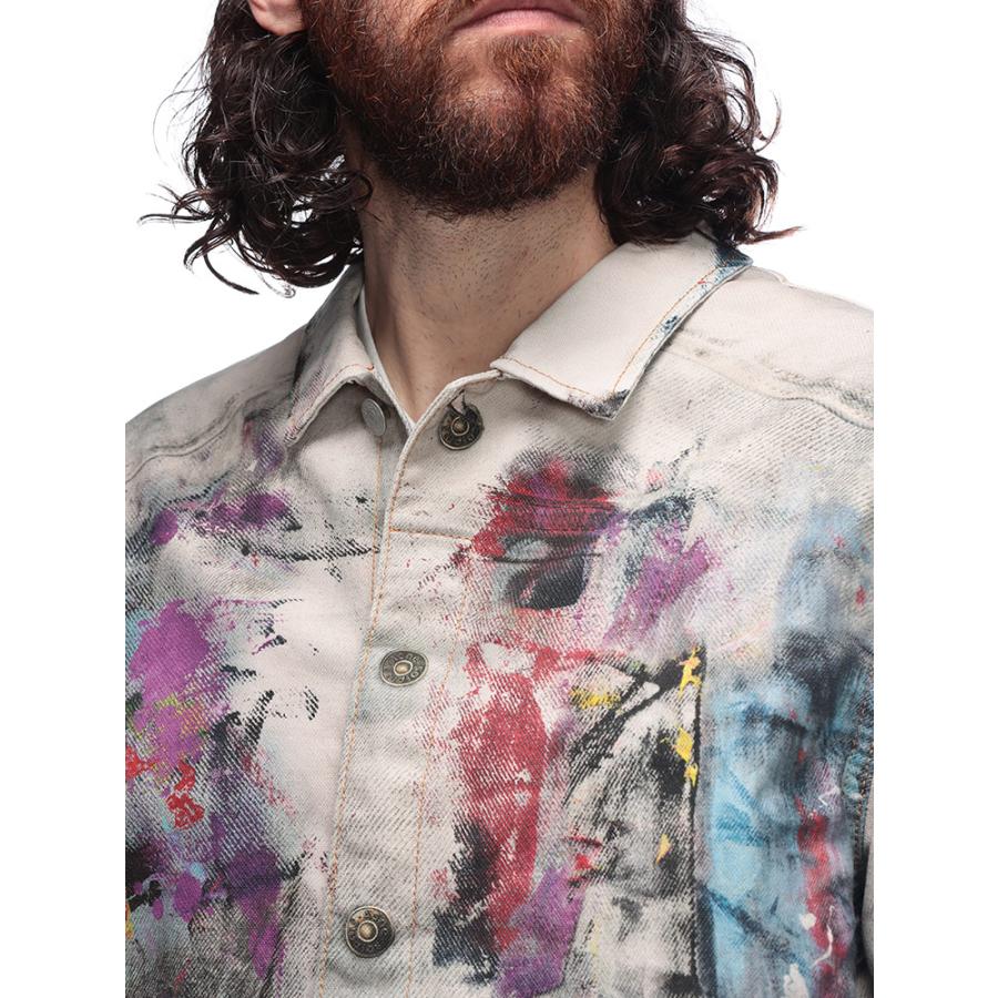 アクネストゥディオズ Acne Studios トロンプルイユ プリント デニムジャケット ACB90859 メンズの画像