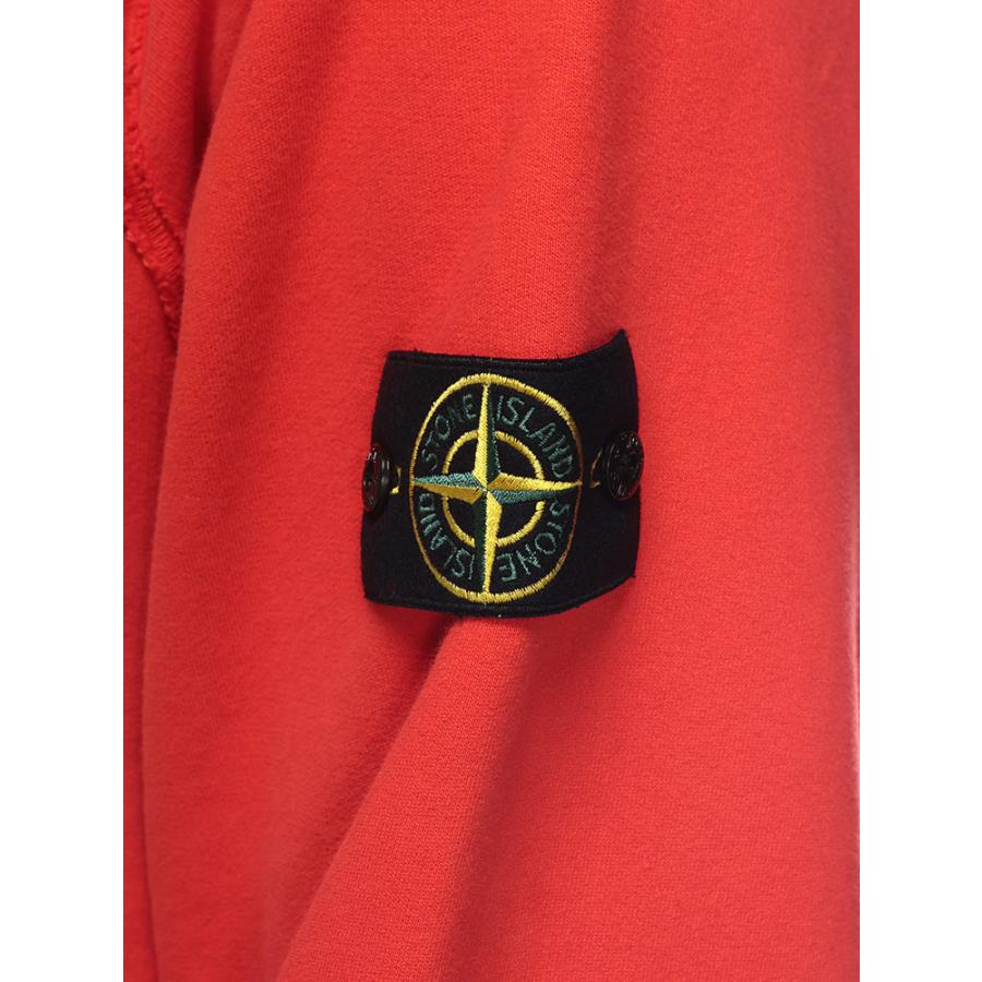 ストーンアイランド メンズ STONE ISLAND 袖ロゴ 裏起毛 スウェット プルオーバー パーカー SI6100023S0A20の画像