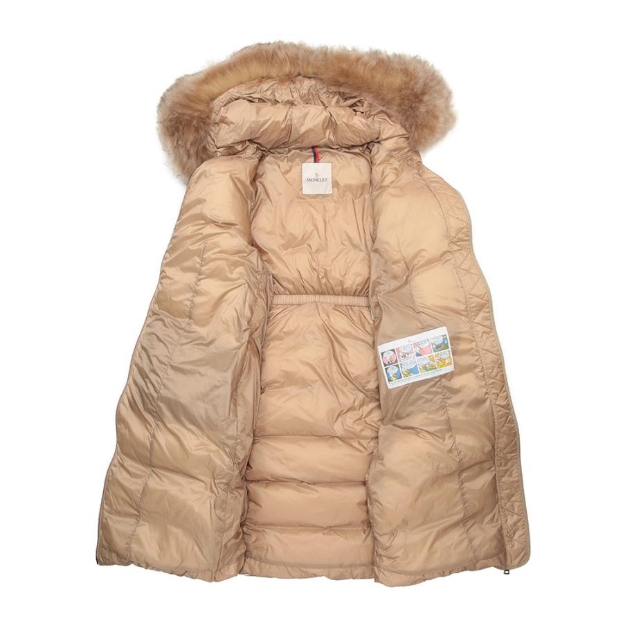 【美品】MONCLER（モンクレール）ベージュ　ロングダウンコート　ダブルジップ MONCLER（モンクレール） シープファー フルジップ ダウンコート