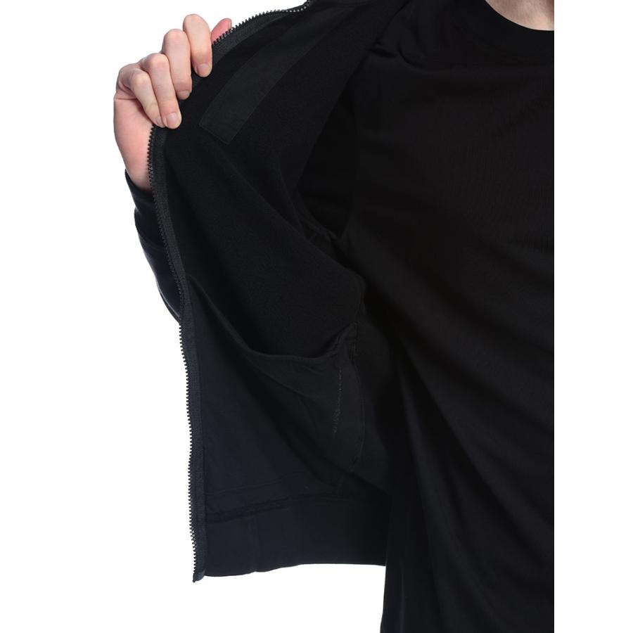 ストーンアイランド 黒 フルジップパーカー STONE ISLAND ストーンアイランド パーカー メンズ ZIP HOOD FELPA