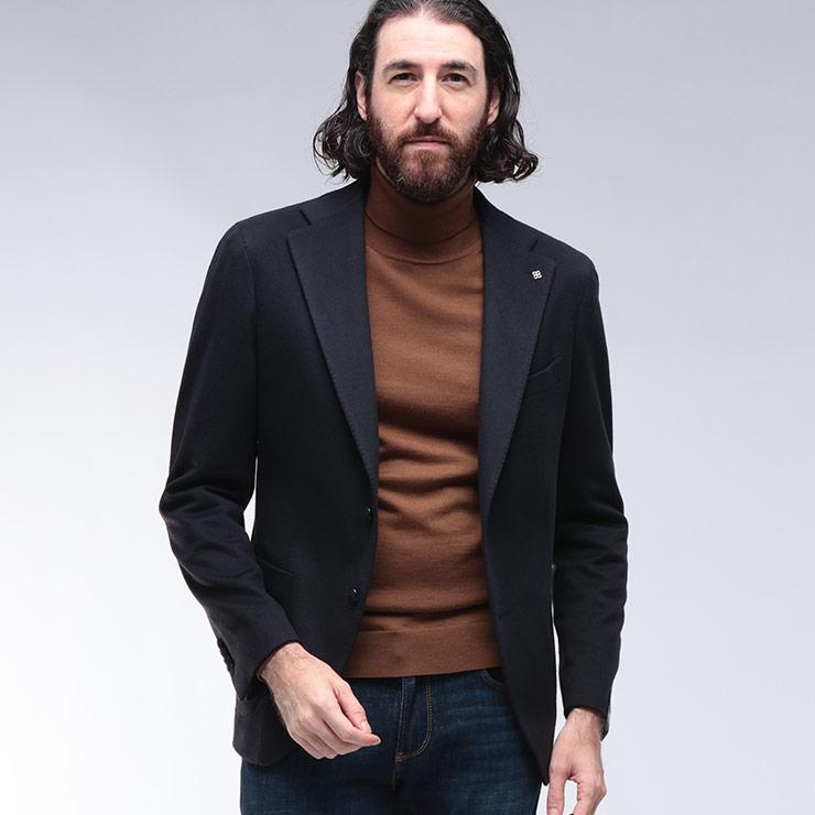 TAGLIATORE カシミヤ混　ジャケット タリアトーレ　ジャケット TAGLIATORE（タリアトーレ） ジャケット メンズ カシミヤ シングル 2ツ