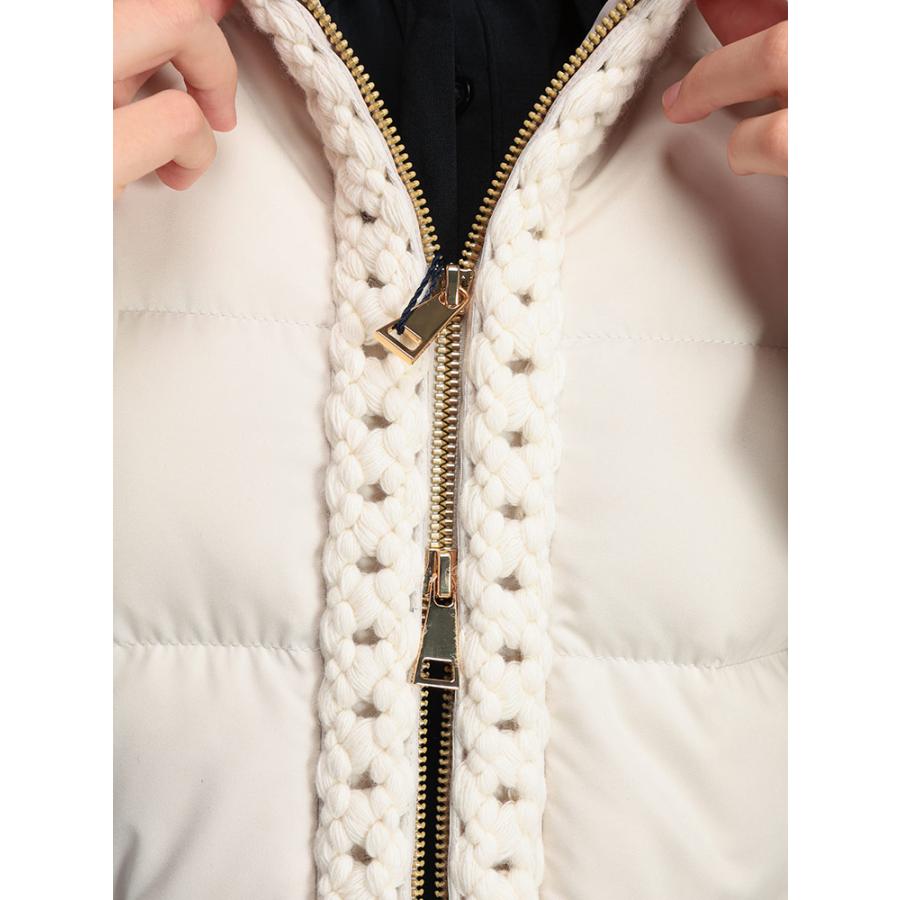 MONCLER（モンクレール） ノーカラー フルジップ ダウンジャケット