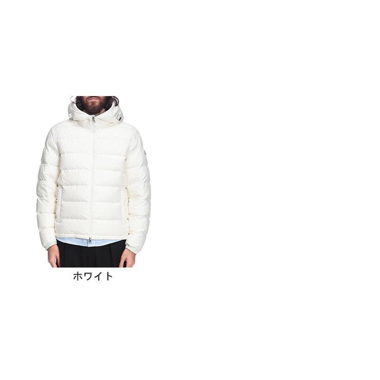 クリーニング済み⭐️モンクレール　ホワイトダウン80cm MONCLER（モンクレール） ダウン アウター フードロゴ ストラップ