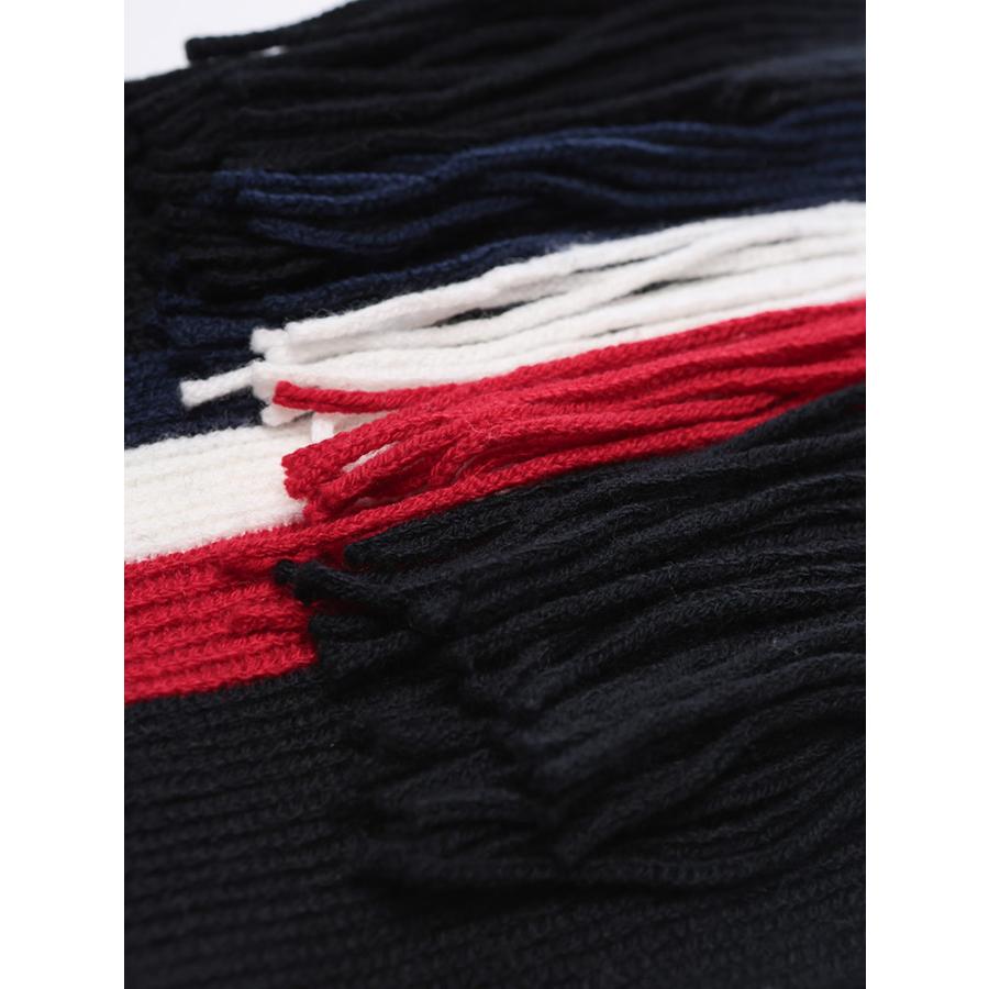 MONCLER（モンクレール） マフラー メンズ ロゴ トリコロールライン