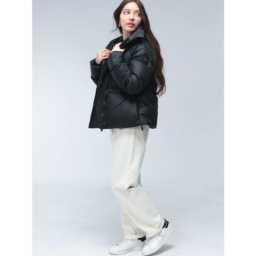 カナダグース ダウン ブルゾン レディース CANADA GOOSE ロゴ フード付き フルジップ ダウンジャケット MONTGOMERY モントゴメリー CGL3042WT ブランド アウターの画像