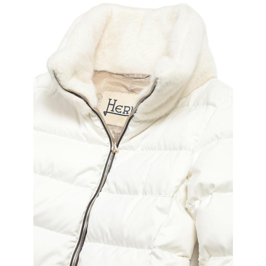 HERNO（ヘルノ） ヘルノダウン ブルゾン レディース ロゴ ファーカラー