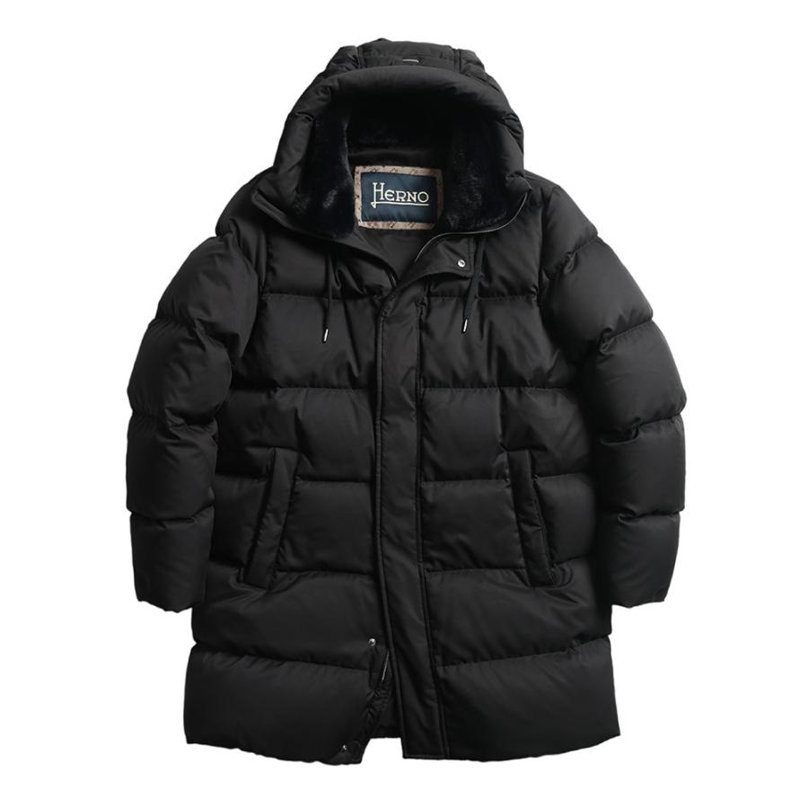 HERNO（ヘルノ） メンズ ダウン コート ファー 取り外し フーデット