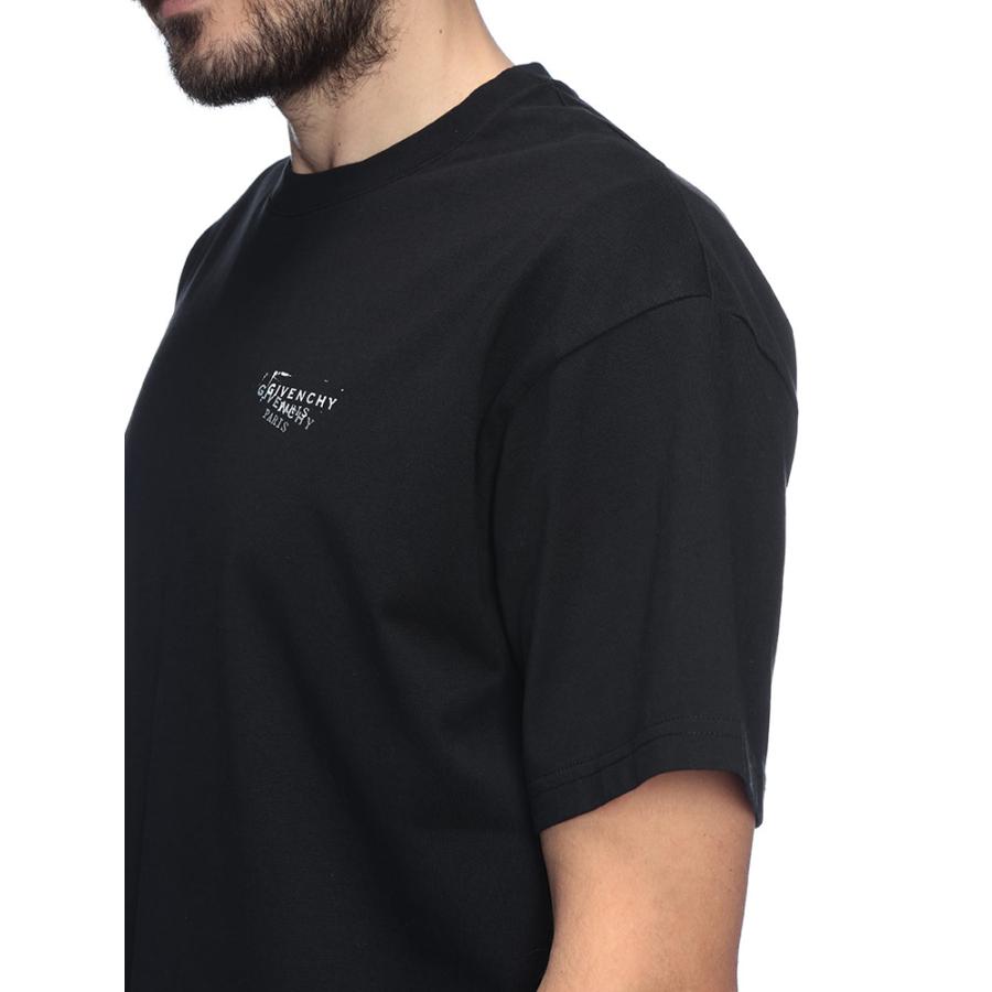ジバンシィ Tシャツ メンズ GIVENCHY ロゴ スタンプ プリント 半袖 コットン Tシャツ GVBM71NK3YSA ブランドの画像