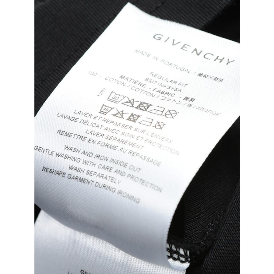 ジバンシィ Tシャツ メンズ GIVENCHY ロゴ スタンプ プリント 半袖 コットン Tシャツ GVBM71NK3YSA ブランドの画像