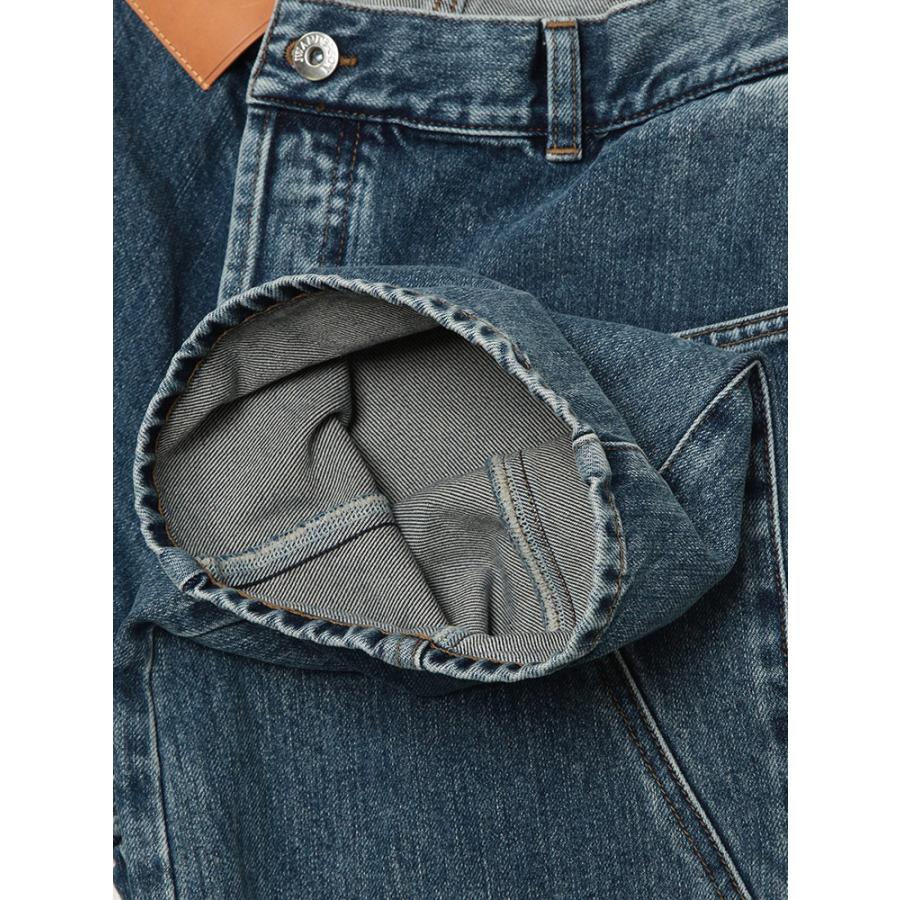 ジェイダブリューアンダーソン デニムパンツ メンズ JW ANDERSON ロゴ デニム 変形デザイン ボタンフライ ジーンズ twisted workwear JWDT0126PG1849の画像