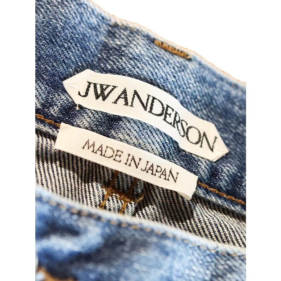 ジェイダブリューアンダーソン デニムパンツ メンズ JW ANDERSON ロゴ デニム 変形デザイン ボタンフライ ジーンズ twisted workwear JWDT0126PG1849の画像
