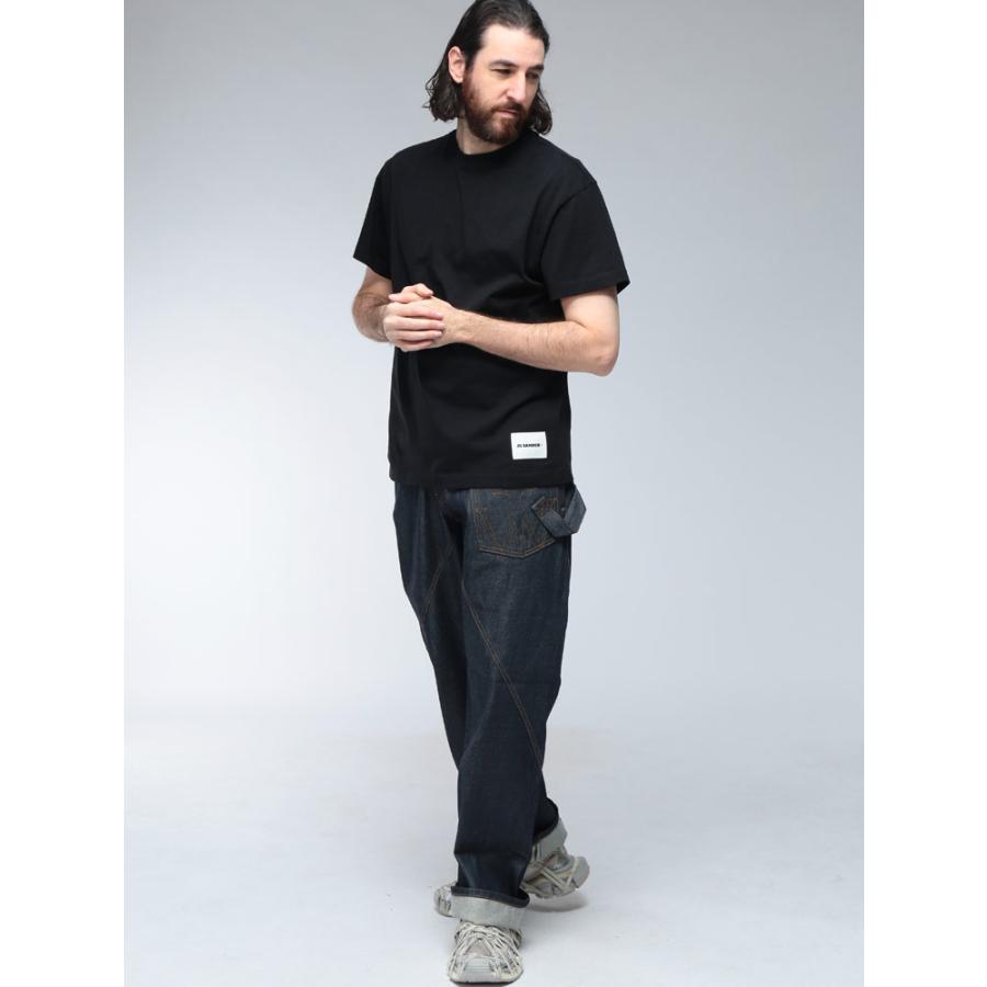 ジェイダブリューアンダーソン デニムパンツ メンズ JW ANDERSON ロゴ デニム 変形デザイン ボタンフライ ジーンズ twisted workwear JWDT0126PG1930の画像