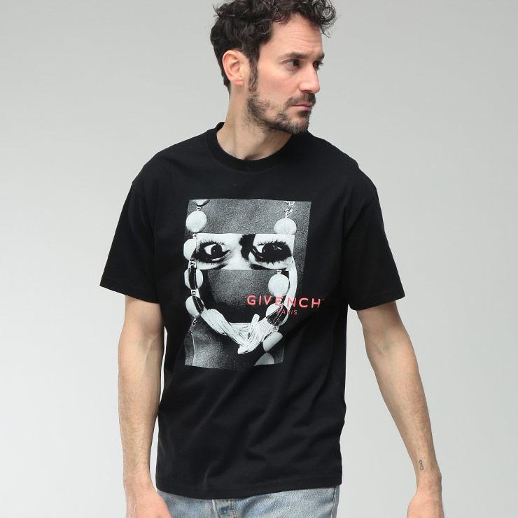 GIVENCHY（ジバンシィ） メンズ Tシャツ 半袖 ロゴ フロントプリント
