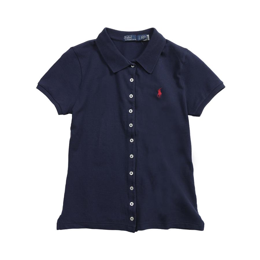 ★新品タグ付き#ポロラルフローレン#半袖ポロシャツ#Mサイズ＃ネイビー POLO RALPH LAUREN（ポロ・ラルフローレン） レディース ポロシャツ