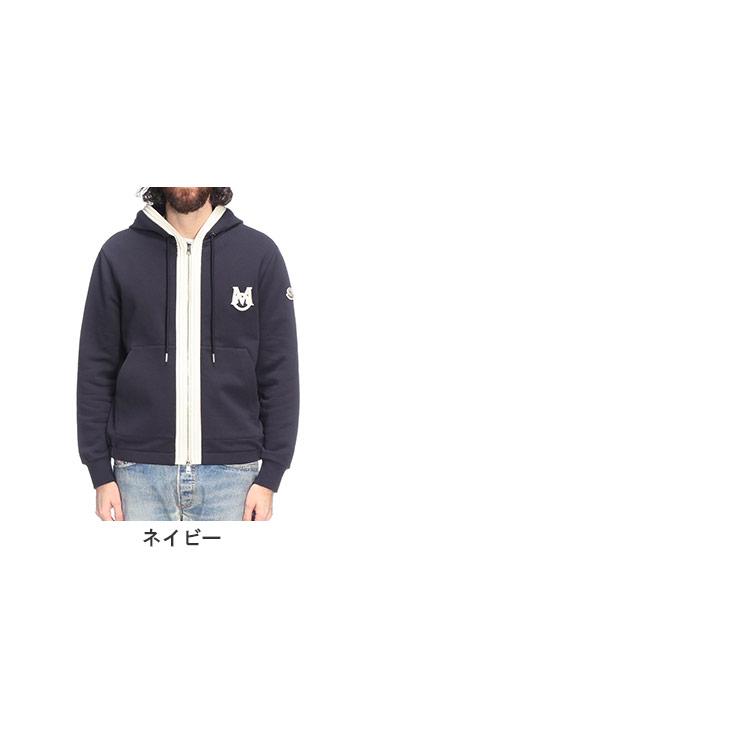 MONCLER（モンクレール） メンズ パーカー 長袖 ロゴ フルジップ バイ