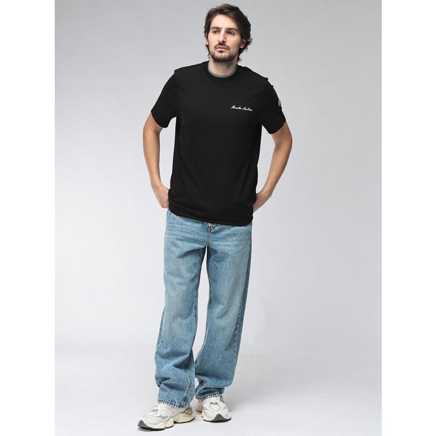 モンクレール MONCLER メンズ Tシャツ 半袖 MC8C0001589AYYフェイクレイヤード クルーネック カットソー ブランド トップス コットン 春 夏の画像
