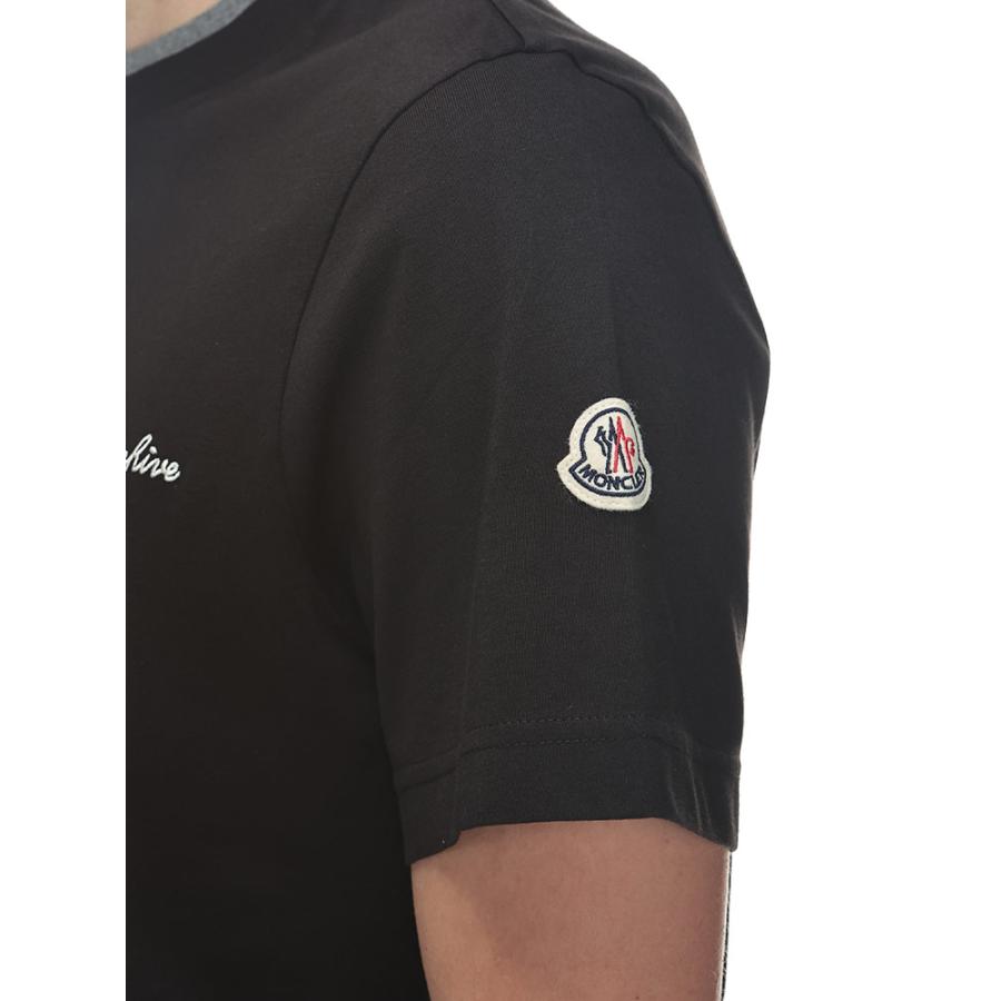 モンクレール MONCLER メンズ Tシャツ 半袖 MC8C0001589AYYフェイクレイヤード クルーネック カットソー ブランド トップス コットン 春 夏の画像