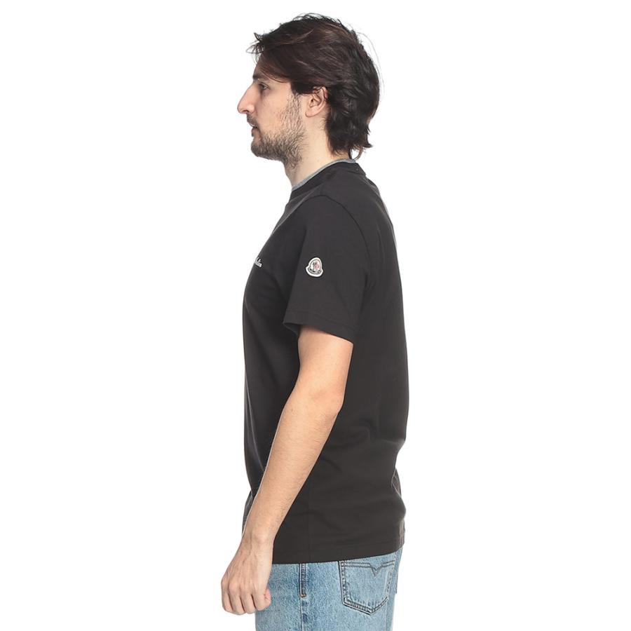 モンクレール MONCLER メンズ Tシャツ 半袖 MC8C0001589AYYフェイクレイヤード クルーネック カットソー ブランド トップス コットン 春 夏の画像