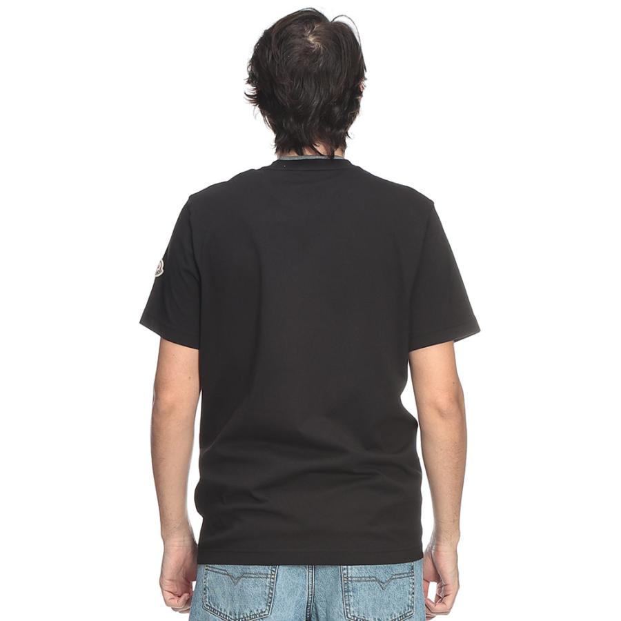 モンクレール MONCLER メンズ Tシャツ 半袖 MC8C0001589AYYフェイクレイヤード クルーネック カットソー ブランド トップス コットン 春 夏の画像