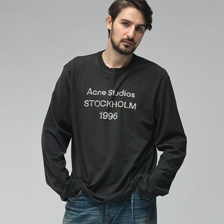 Acne Studios（アクネ ストゥディオズ） メンズ Tシャツ 長袖 ロゴ