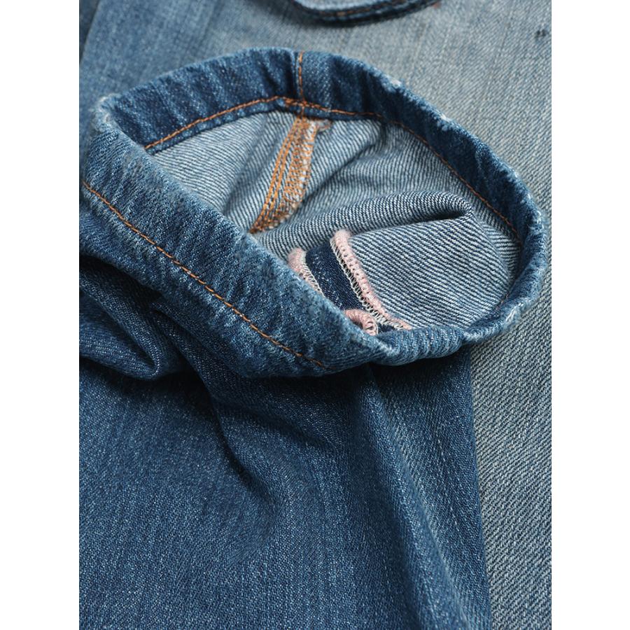 アクネストゥディオズ レディース ジーンズ Acne Studios ダメージ加工 ボタンフライ ベルト付き デニム パンツ 1991 TOJ ACLC00113 ブランド ボトムス ブルーの画像