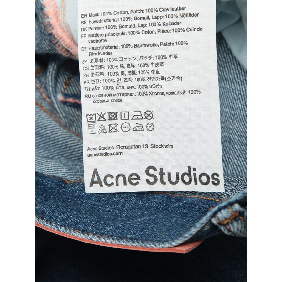 アクネストゥディオズ レディース ジーンズ Acne Studios ダメージ加工 ボタンフライ ベルト付き デニム パンツ 1991 TOJ ACLC00113 ブランド ボトムス ブルーの画像