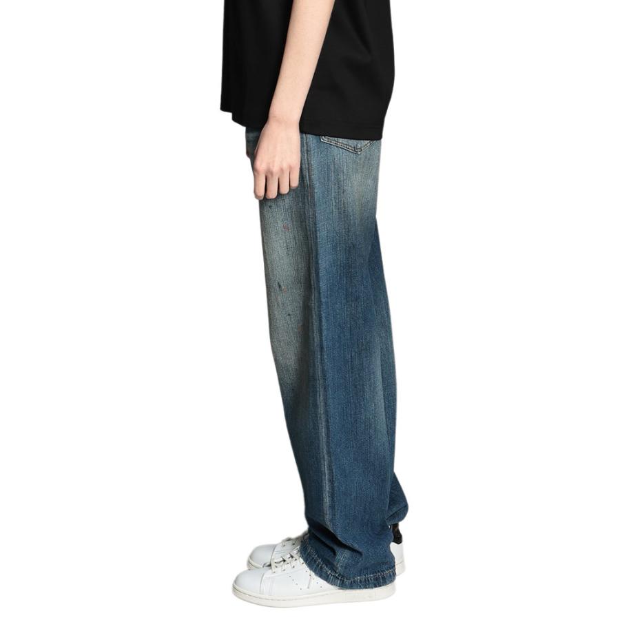 アクネストゥディオズ レディース ジーンズ Acne Studios ダメージ加工 ボタンフライ ベルト付き デニム パンツ 1991 TOJ ACLC00113 ブランド ボトムス ブルーの画像