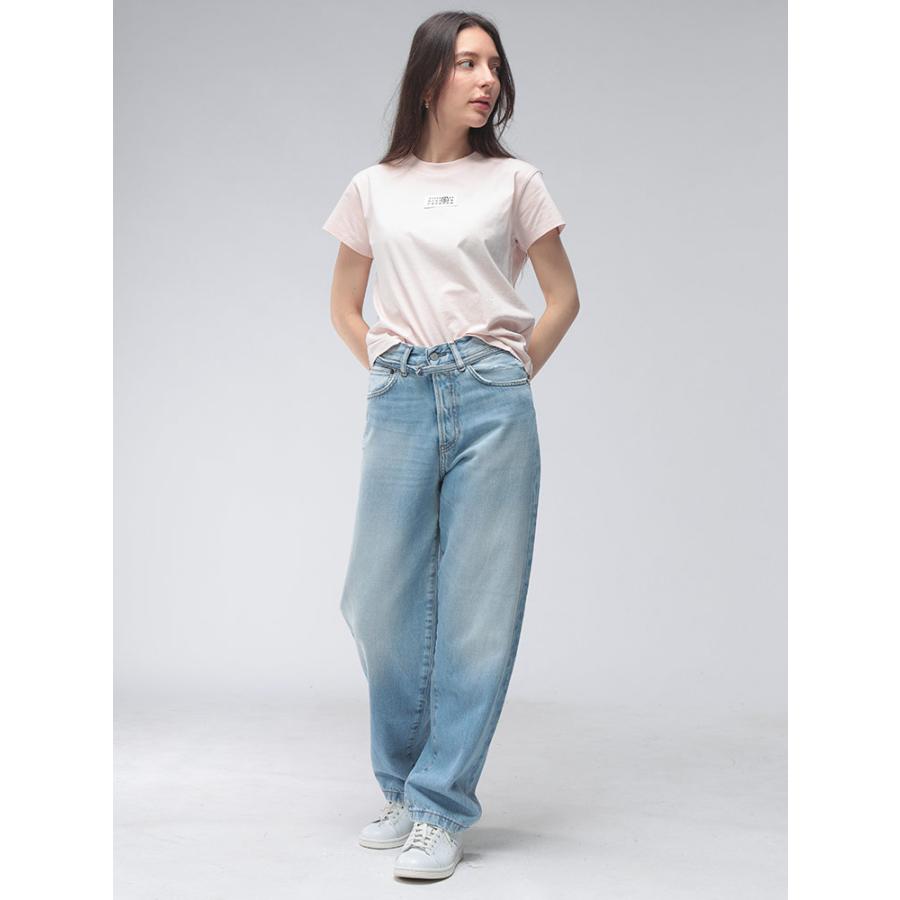 アクネストゥディオズ レディース ジーンズ Acne Studios ダメージ加工 ボタンフライ ベルト付き デニムパンツ 1991 TOJ ACLC00039 ブランド ボトムス サックスの画像