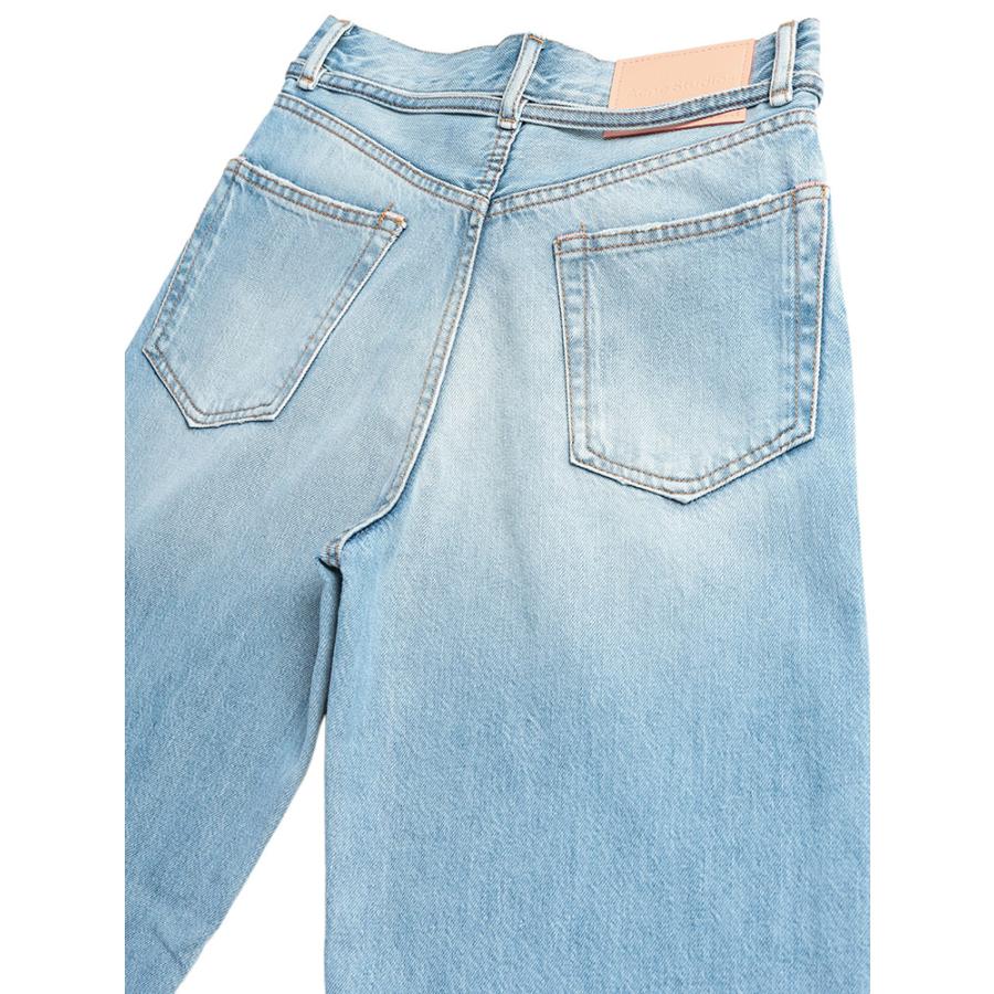 アクネストゥディオズ レディース ジーンズ Acne Studios ダメージ加工 ボタンフライ ベルト付き デニムパンツ 1991 TOJ ACLC00039 ブランド ボトムス サックスの画像