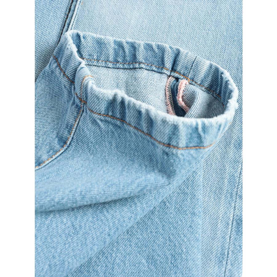 アクネストゥディオズ レディース ジーンズ Acne Studios ダメージ加工 ボタンフライ ベルト付き デニムパンツ 1991 TOJ ACLC00039 ブランド ボトムス サックスの画像
