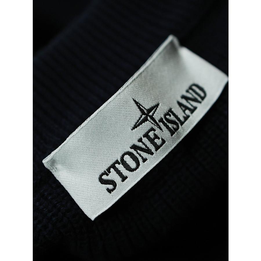 STONE ISLAND（ストーン アイランド） メンズ ニット 長袖 袖ロゴ 