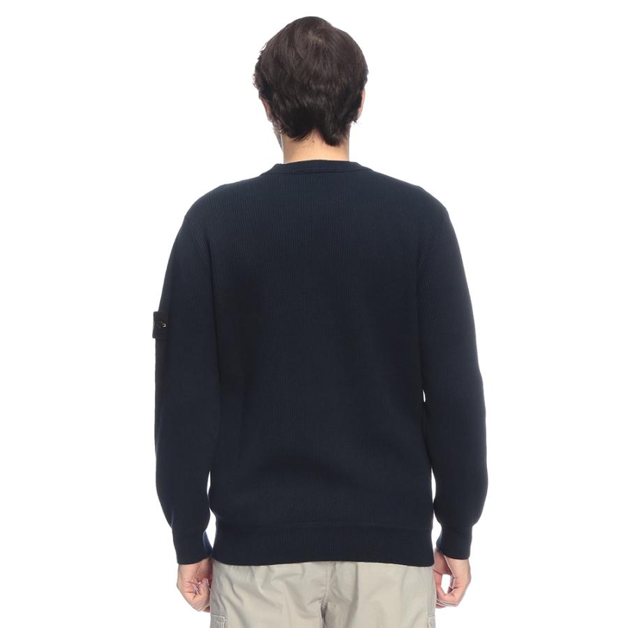 STONE ISLAND（ストーン アイランド） メンズ ニット 長袖 袖ロゴ 