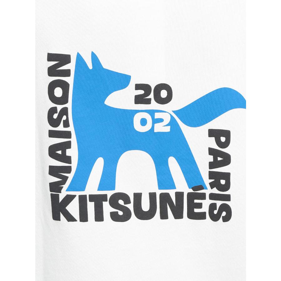 maison kitsune メゾンキツネ 半袖 Tシャツ キツネ 刺繍 ロゴ MAISON KITSUNE（メゾン キツネ） Tシャツ メンズ 半袖 プリント 刺繍