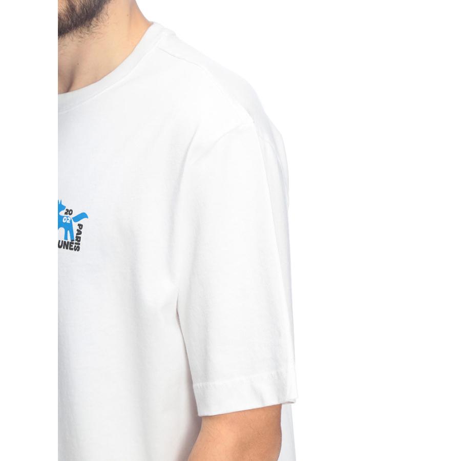 Maison Kitsuné Tシャツ 水色 Mサイズ アウトレット】MAISON KITSUNE メゾンキツネ クルーネックTシャツ