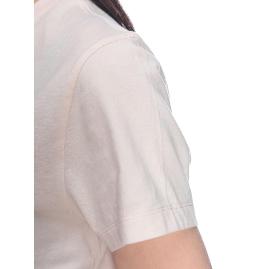 メゾン キツネ レディース Tシャツ 半袖 Maison Kitsune ロゴ ワンポイント クルーネック カットソー BABY FOX BABY KNLW00105KJ7026 ブランドの画像