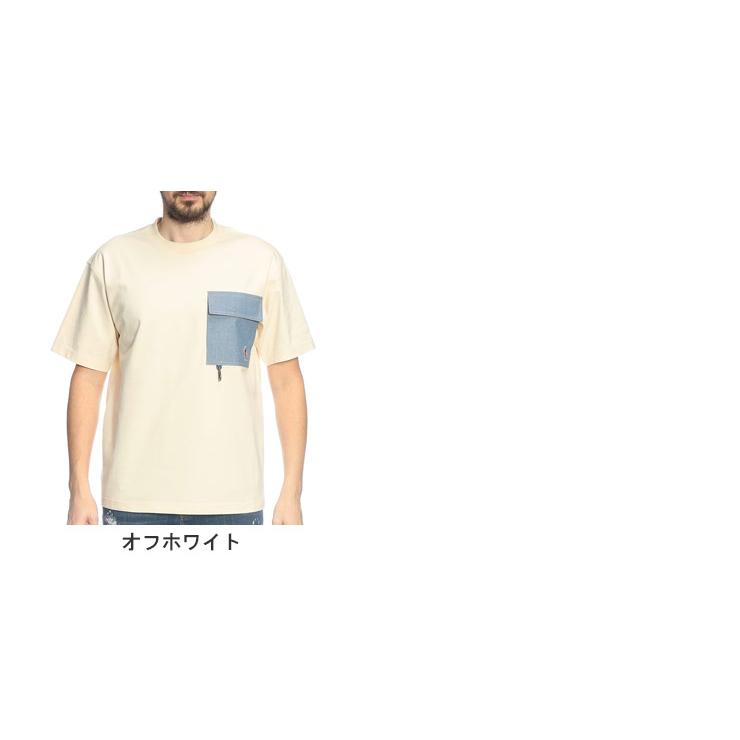 モンクレール MONCLER メンズ Tシャツ 半袖 胸ポケット クルーネック カットソー MCGN8C0000189AW ブランド トップス ポケT 春 夏の画像