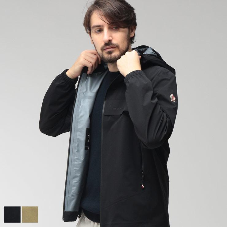 MONCLER ANTHRACITE ブラックワッペン ナイロンジャケット モンクレール MONCLER GRANDANS ワッペン ナイロンジャケット (MONCLER